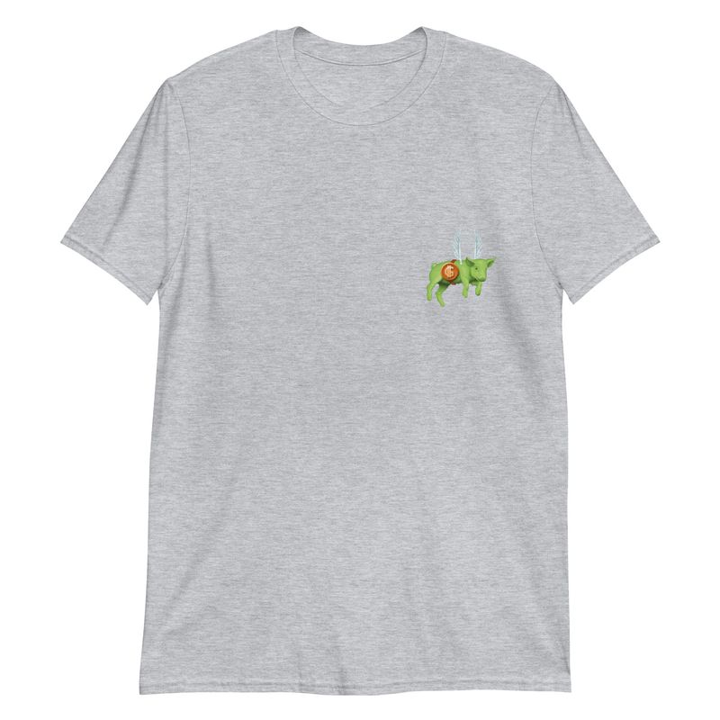 Flying Pig Green Short-Sleeve Unisex T-Shirt