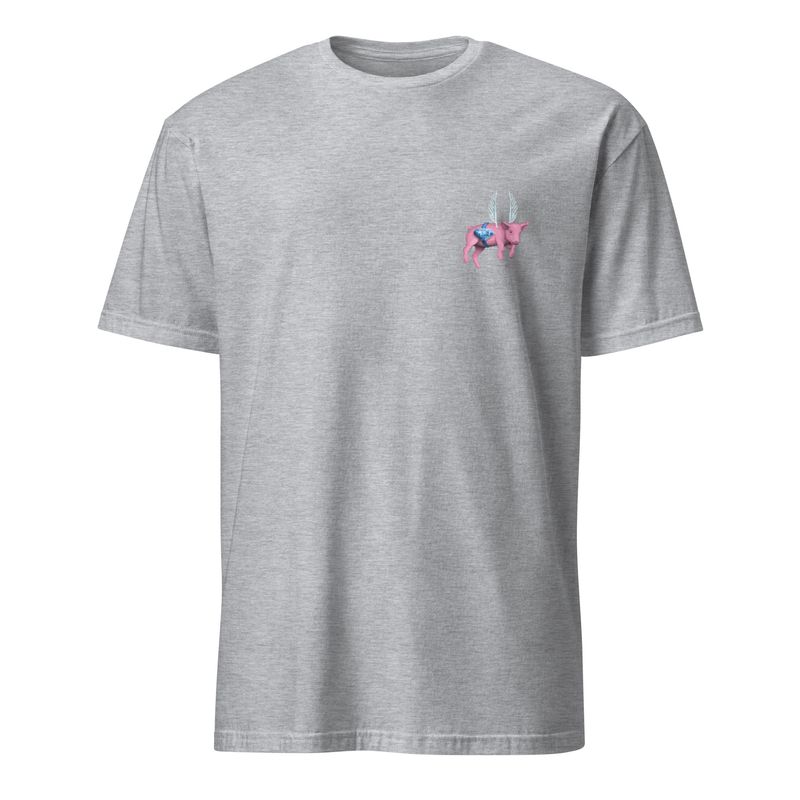 Flying Pig Pink Short-Sleeve Unisex T-Shirt