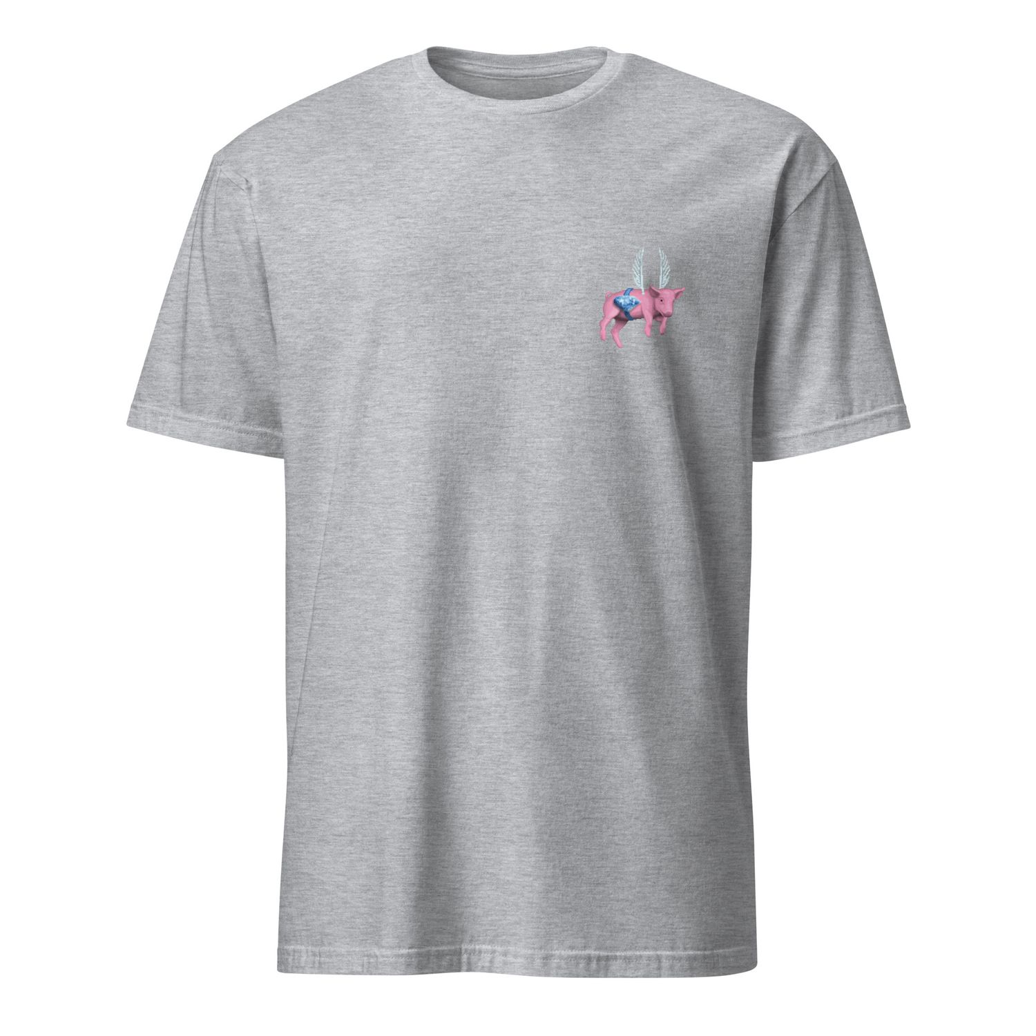 Flying Pig Pink Short-Sleeve Unisex T-Shirt