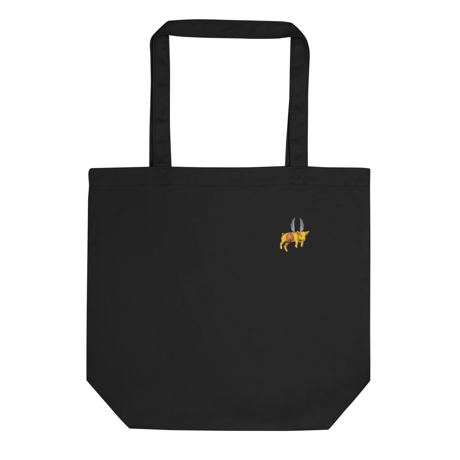 Flying Pig Yellow Eco Tote Bag