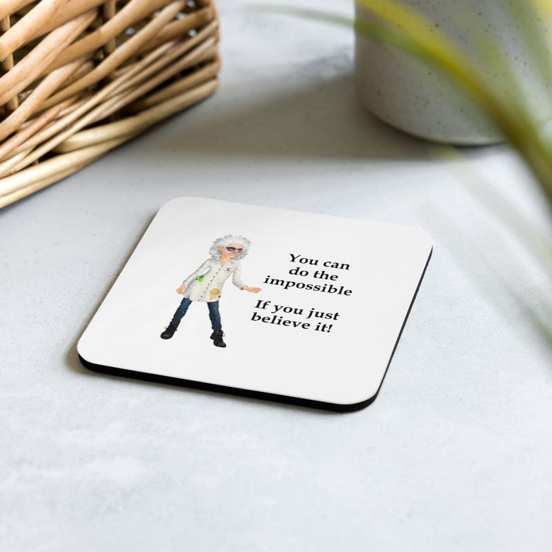 Dr X Cork-back coaster