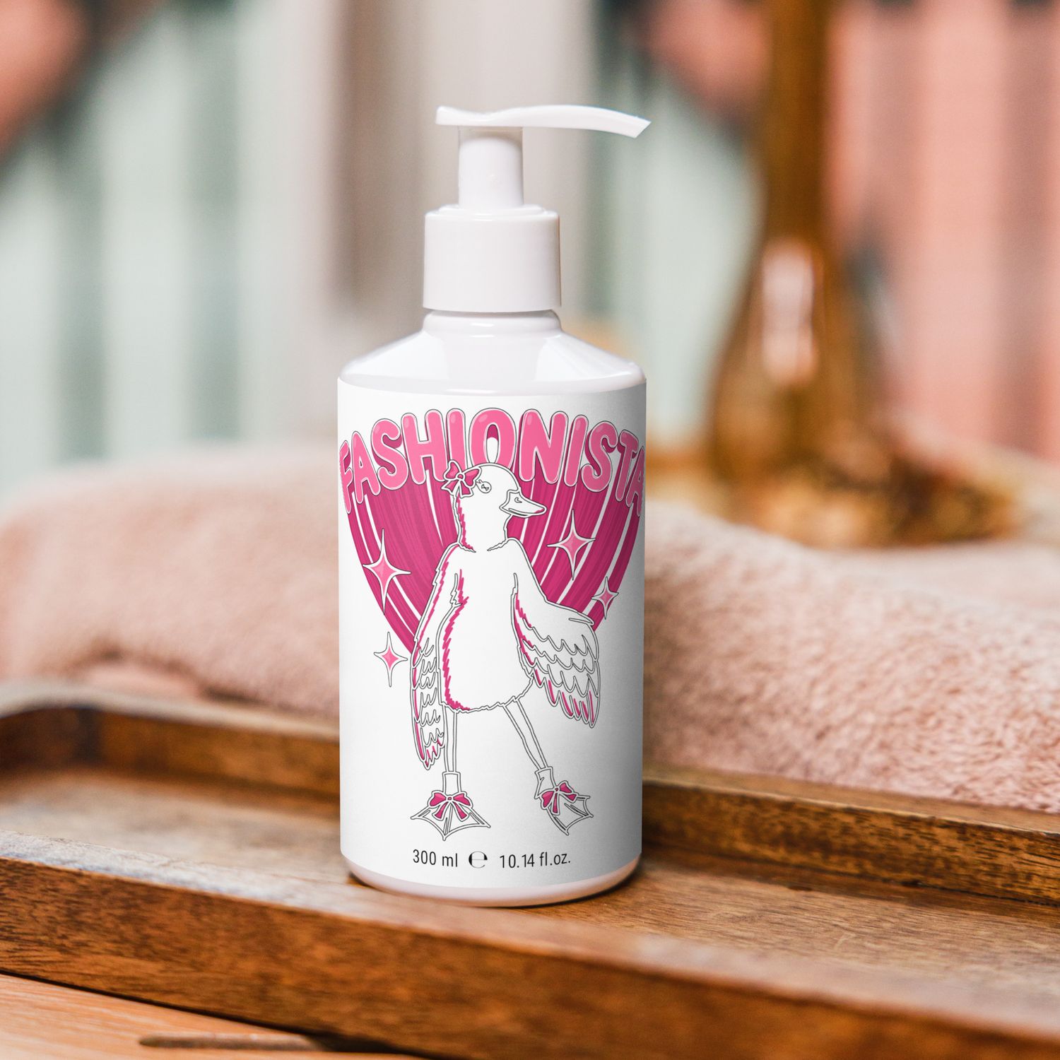 Fashionista Duck by lisu - Floral hand &amp; body wash