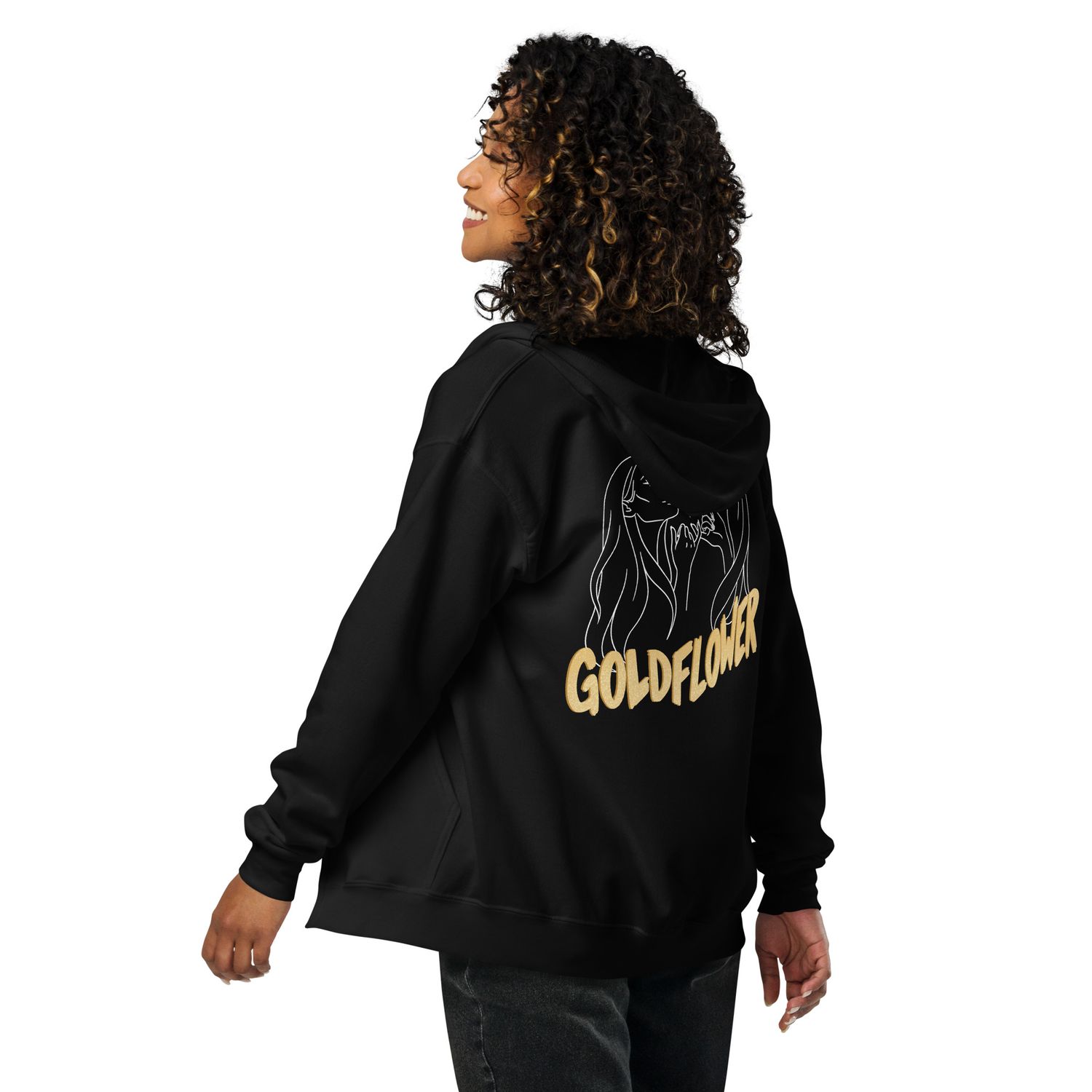 My Goldflower by lisu - Unisex heavy blend zip hoodie