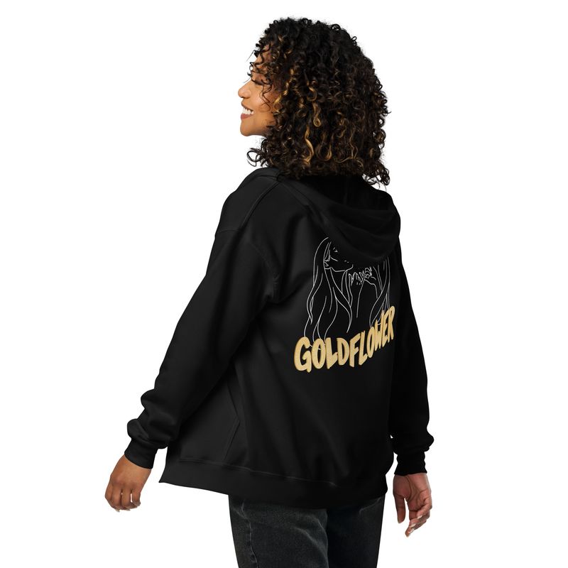 My Goldflower by lisu - Unisex heavy blend zip hoodie