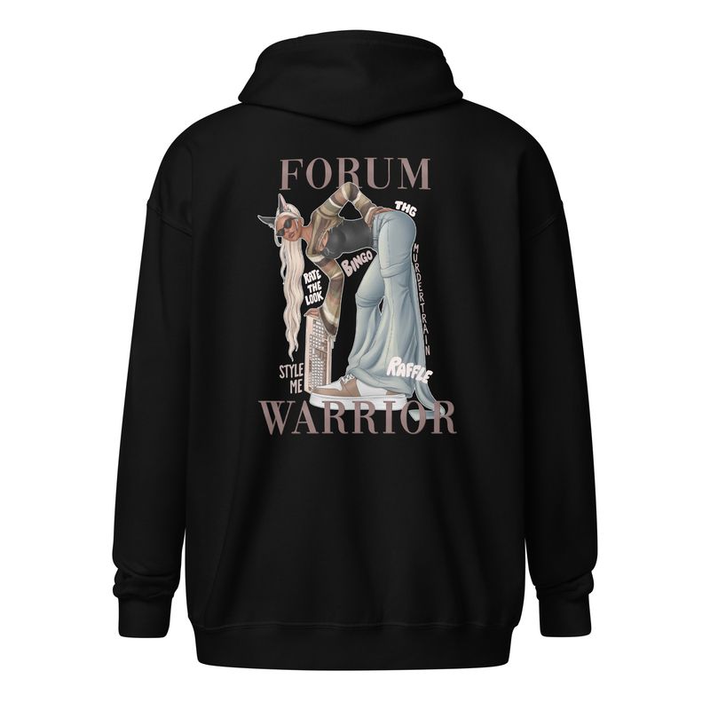 Forum Warrior by lisu - Unisex heavy blend zip hoodie