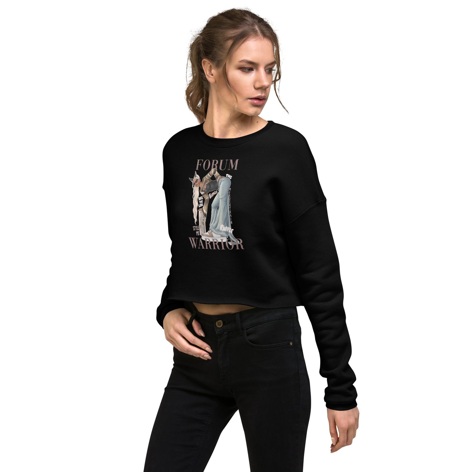Forum Warrior by lisu - Crop Sweatshirt