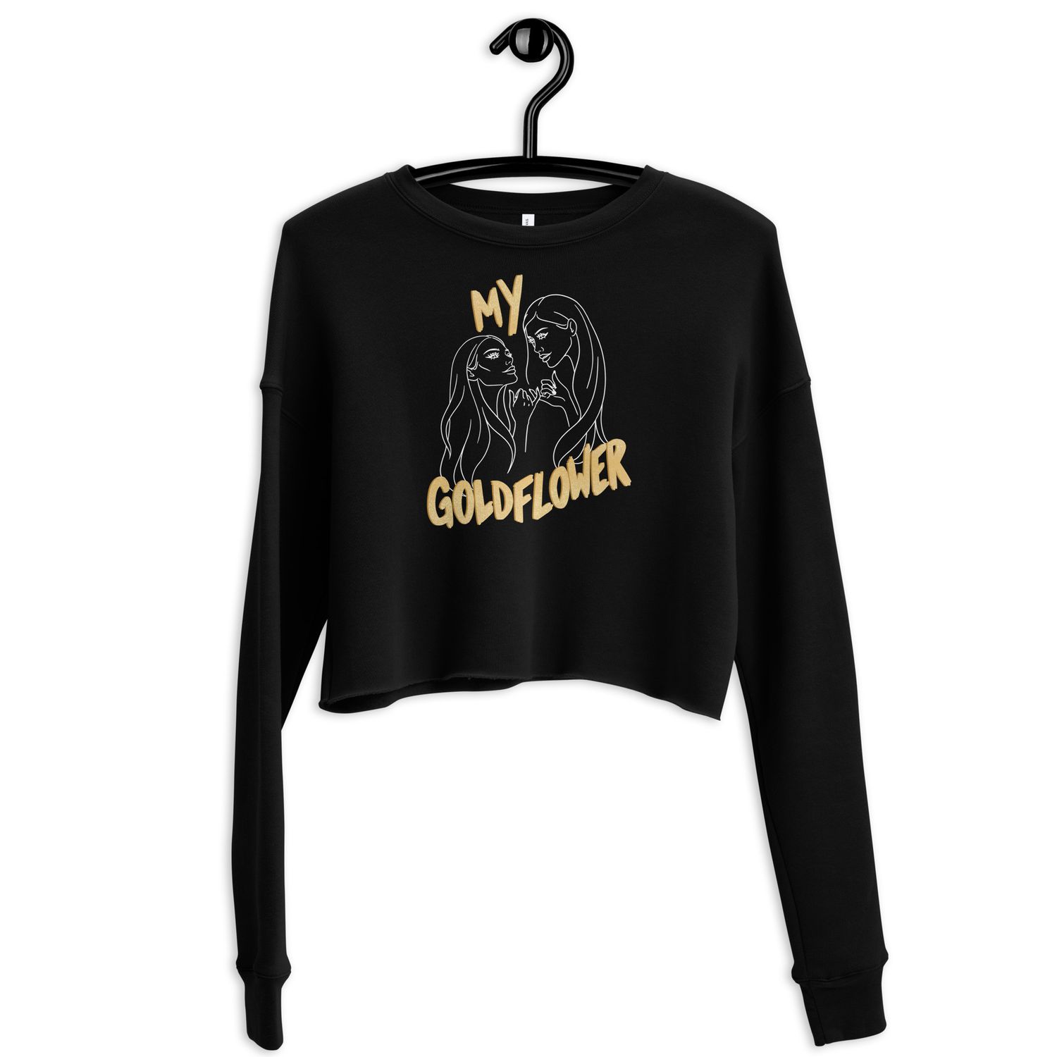 My Goldflower by lisu - Crop Sweatshirt