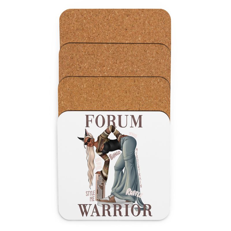 Forum Warrior by lisu - Cork-back coaster