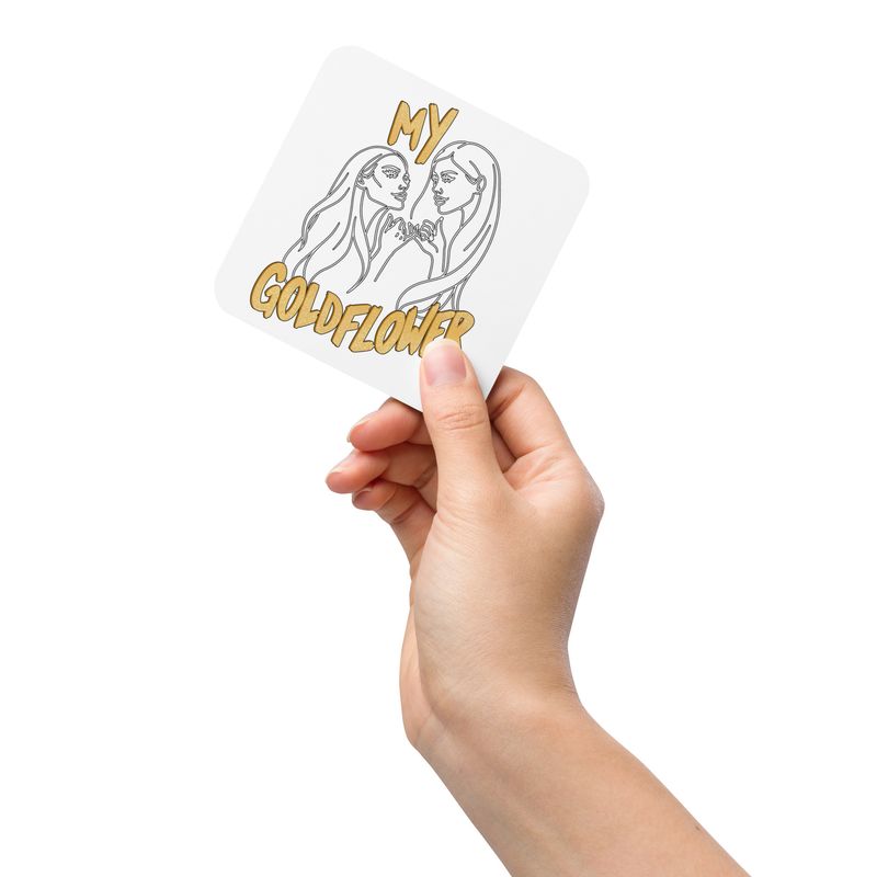 My Goldflower by lisu - Cork-back coaster