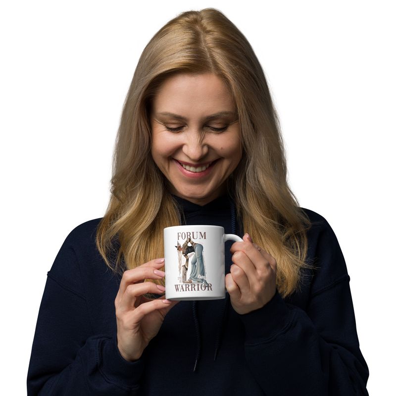 Forum Warrior by lisu - White glossy mug