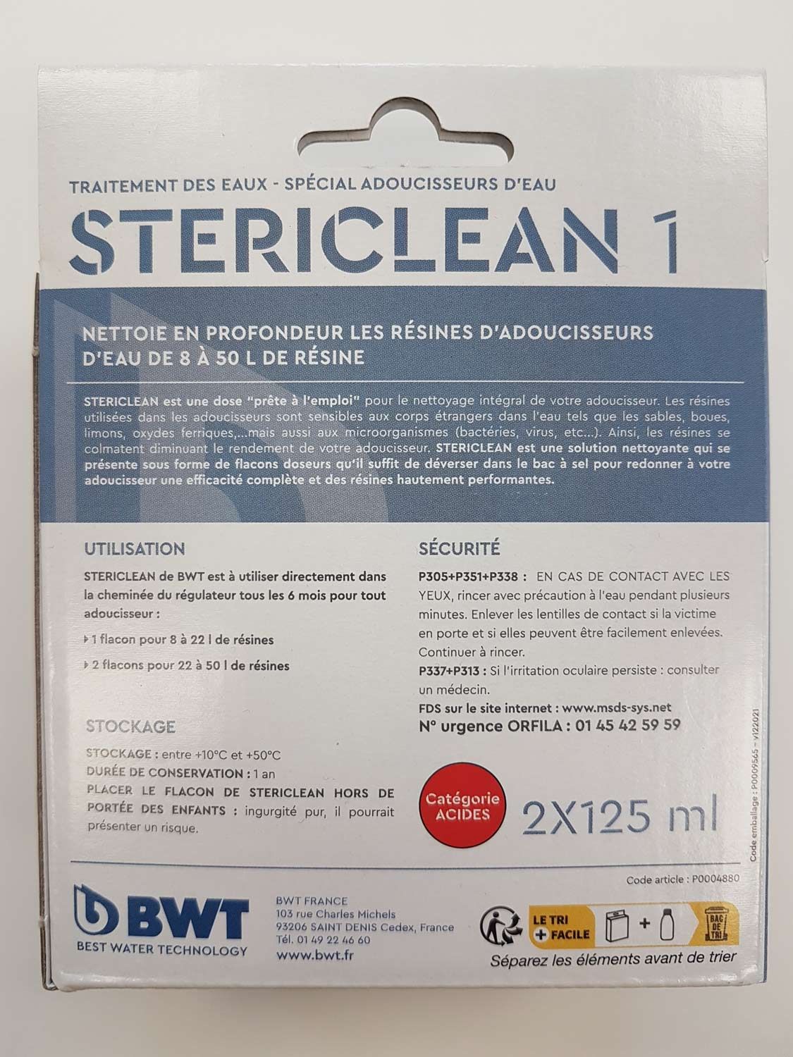 STERICLEAN 1 - 2X125 ML - P0004880