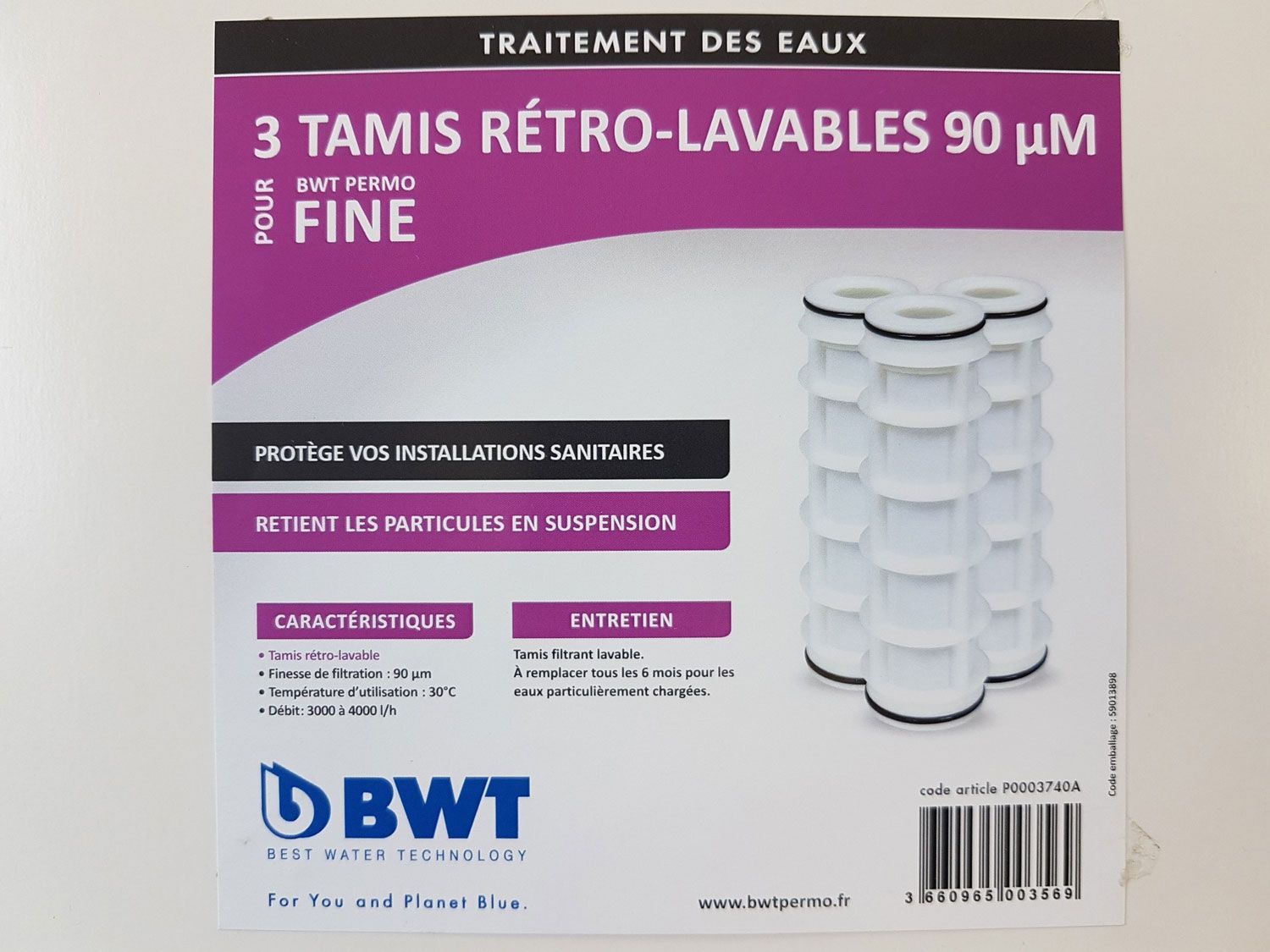 LOT DE 3 TAMIS POUR PERMOFINE - P0003740A LOT DE 3 TAMIS POUR PERMOFINE - P0003740A