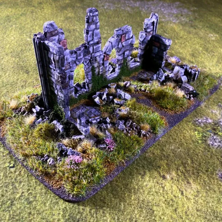 Stort Ruinset i 6 delar för 32 mm Skala – Perfekt för Fantasy figurspel som warhammer , RPG eller Diorama-byggande