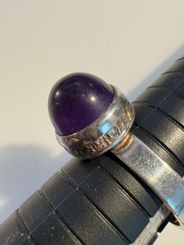 Vintage Ring aus 835er Silber Amethyst