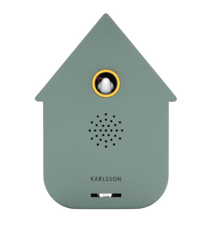 Sound Box Modern Cuckoo schwarz Kuckucksuhr Grün