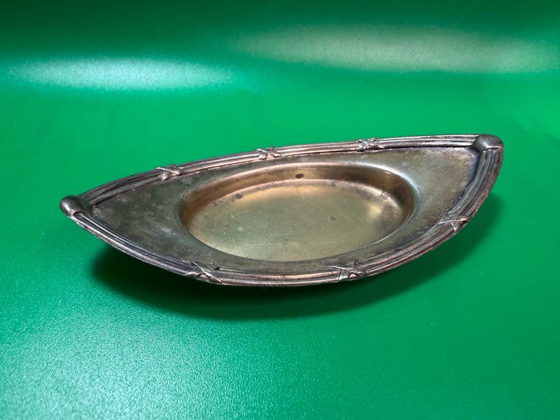 antike Silber Servierschale Jugendstil 800Halbmond Krone 16,9g