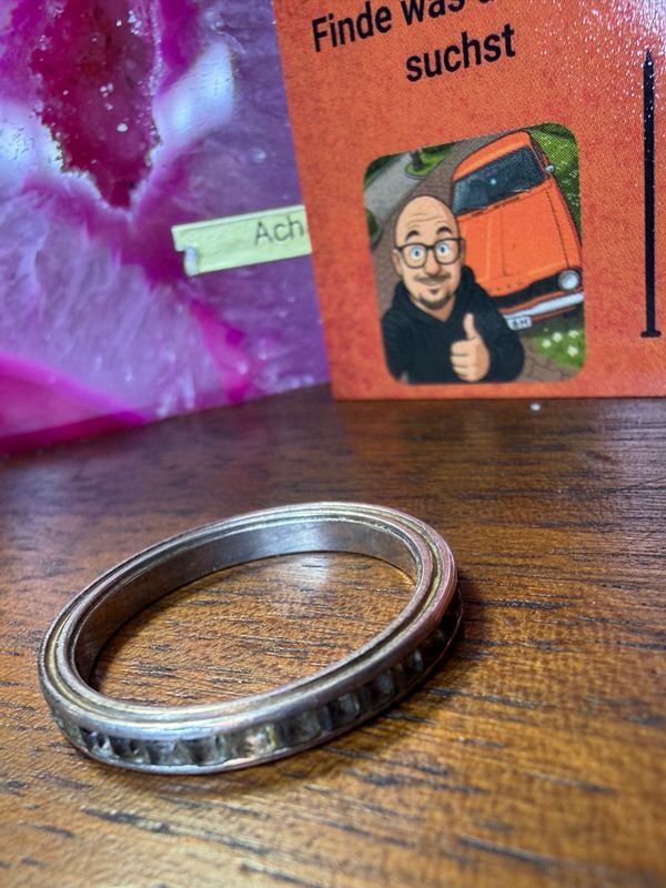 835er Silber Memory-Ring oder Allianzring Gr.57 18,1