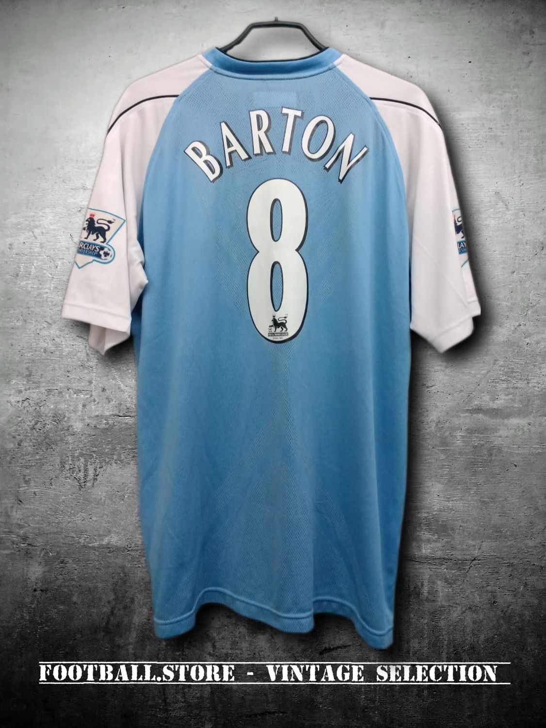 MANCHESTER CITY FC 2006/2007 HOME #BARTON - REEBOK