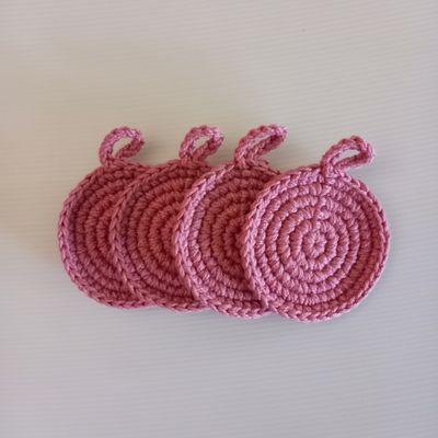 100% Eco-Cotton Pink Cleansing Facial Pads