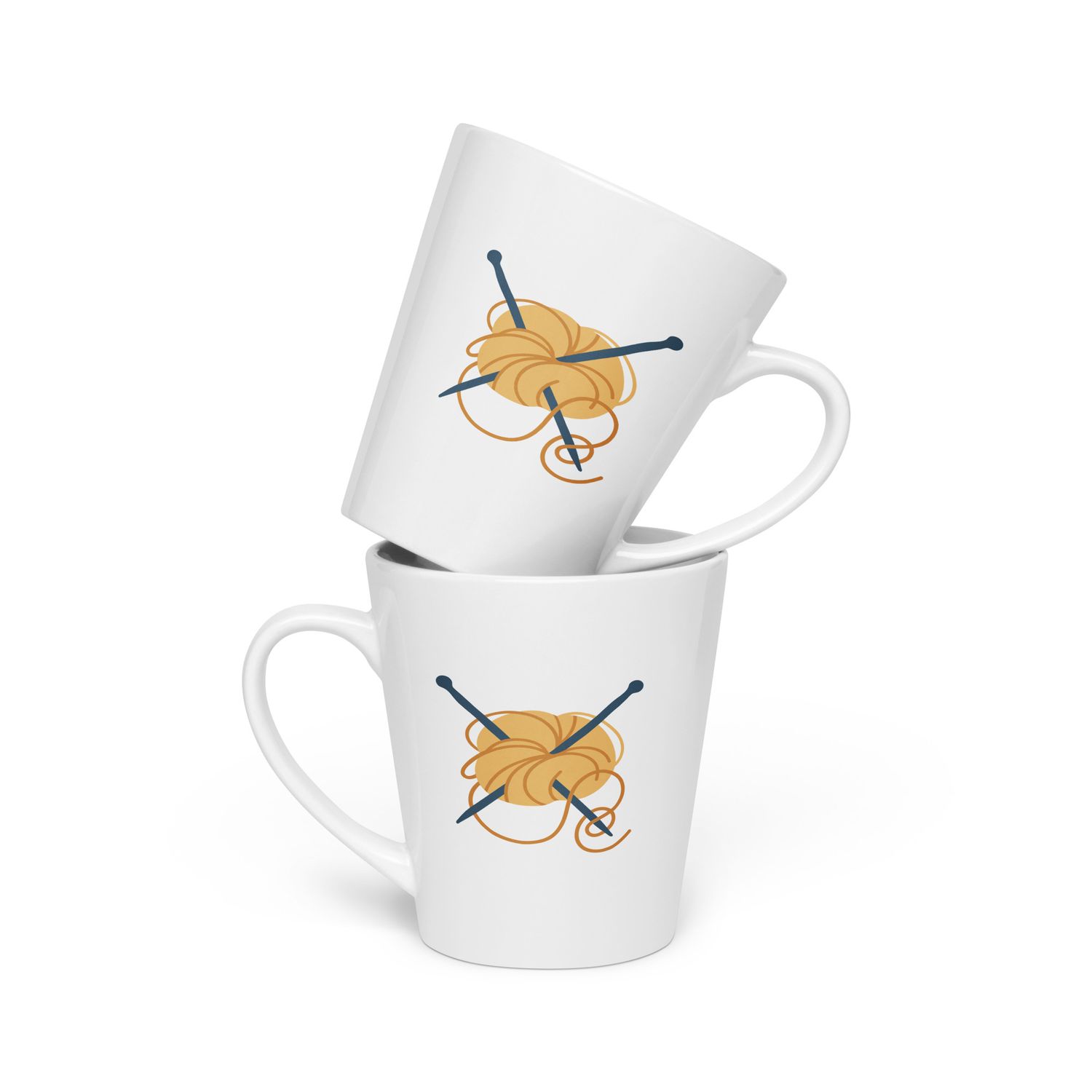 Crafty Goodies Knitting Yarn Latte Mug