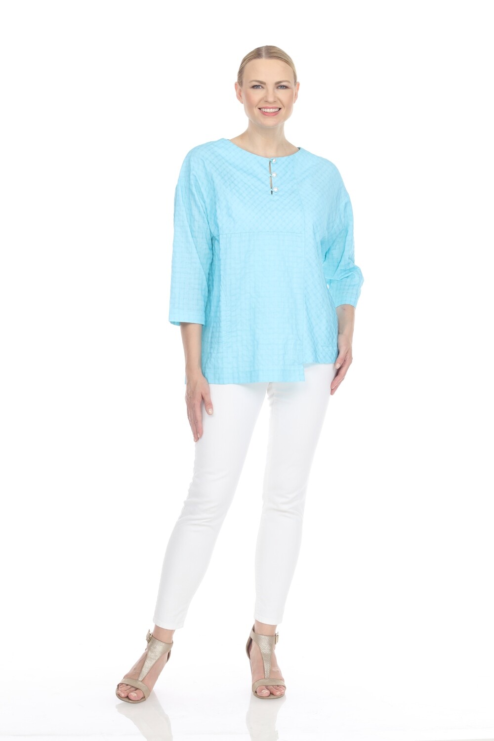 The Betty Top - Turquoise