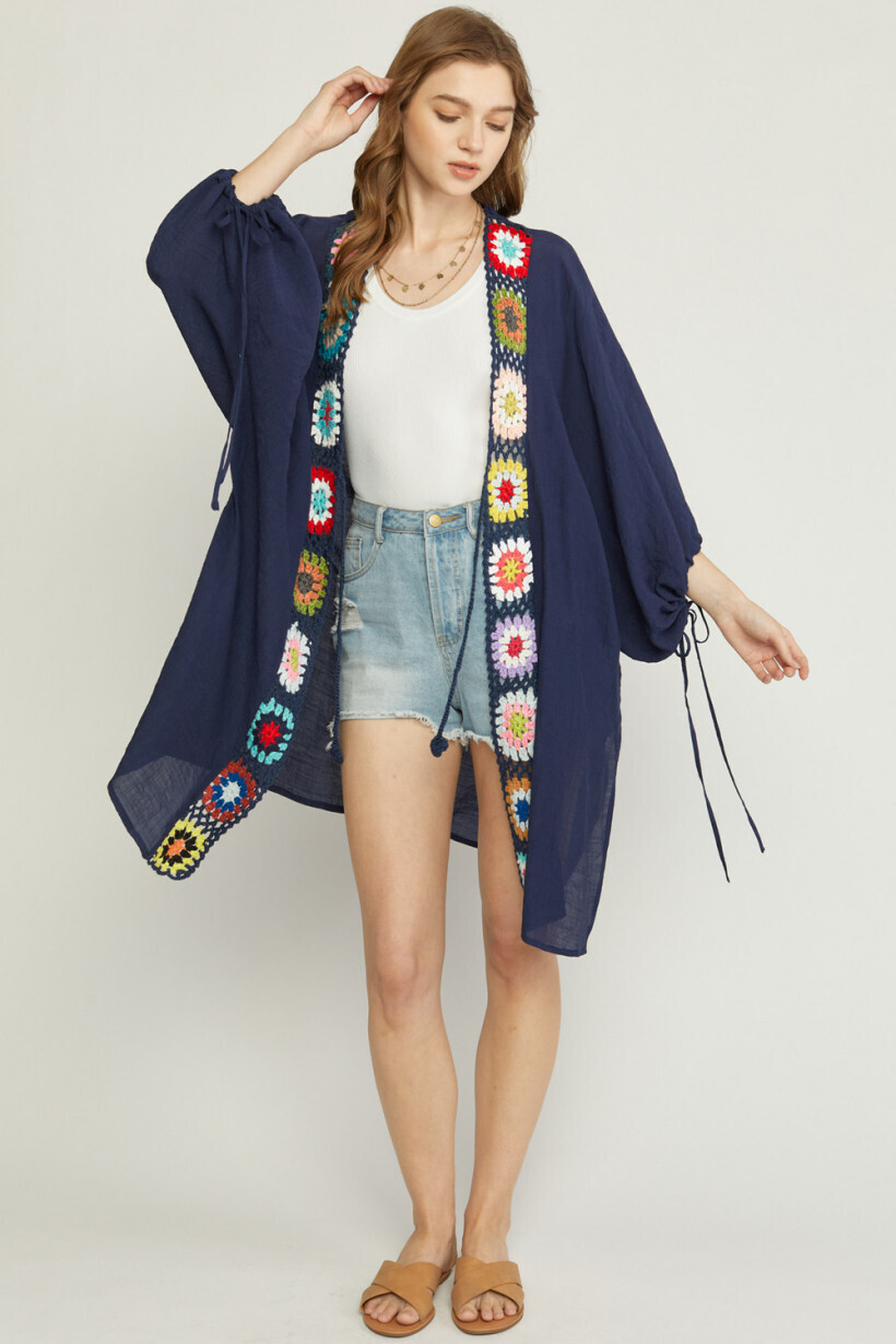 The Sophie Crochet Kimono