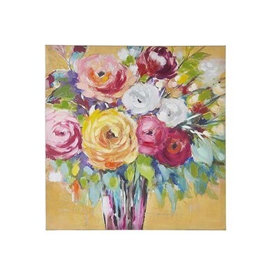 Floral Watercolor Vase Canvas