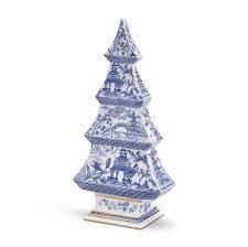 Two's Co Blue And White Christmas Tree