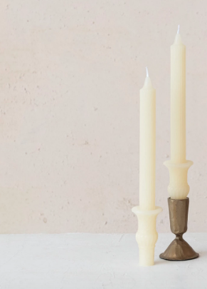 Ivory Taper Candle