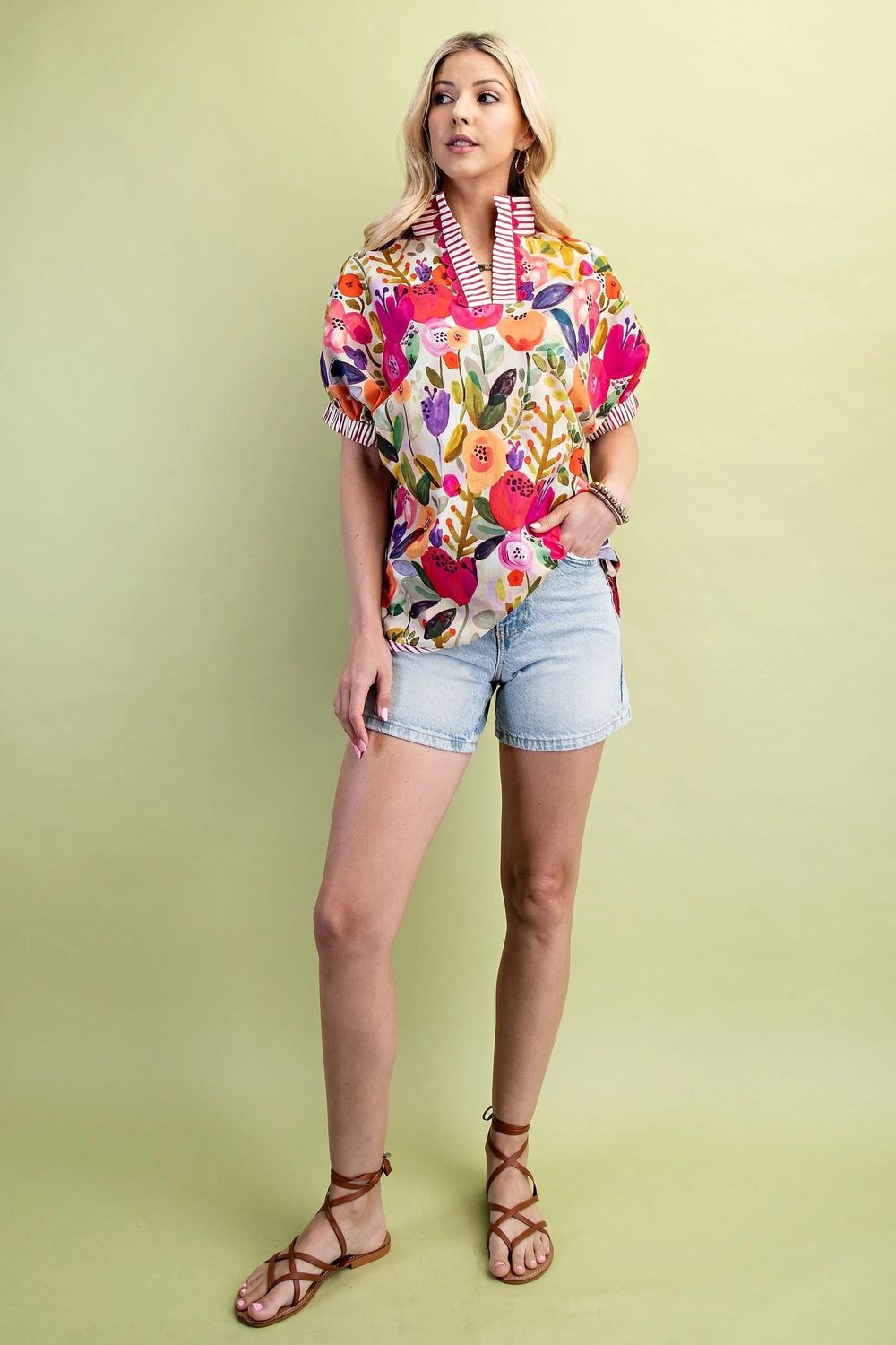 The Garden Party Popover Blouse