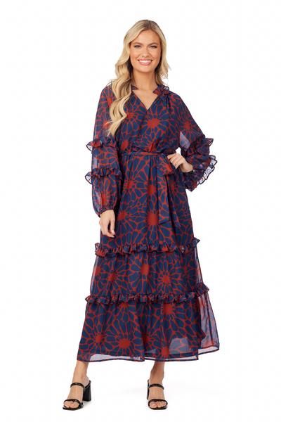 The Portia Navy Maxi Dress