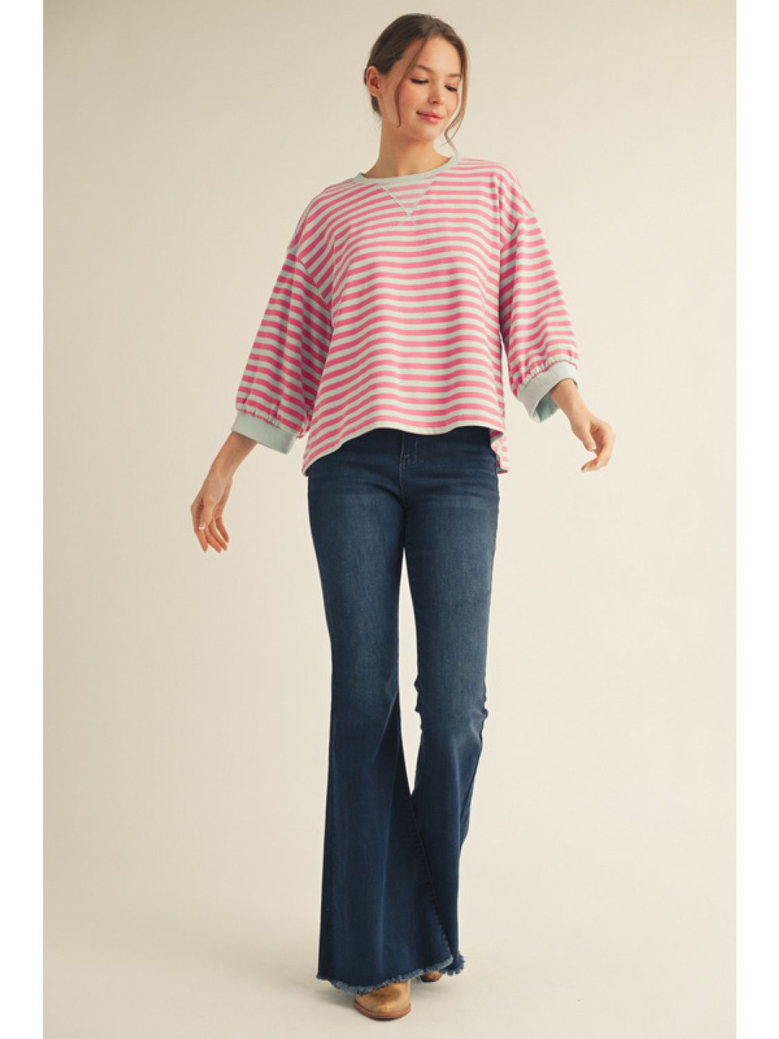 The Mint &amp; Berry Striped Top