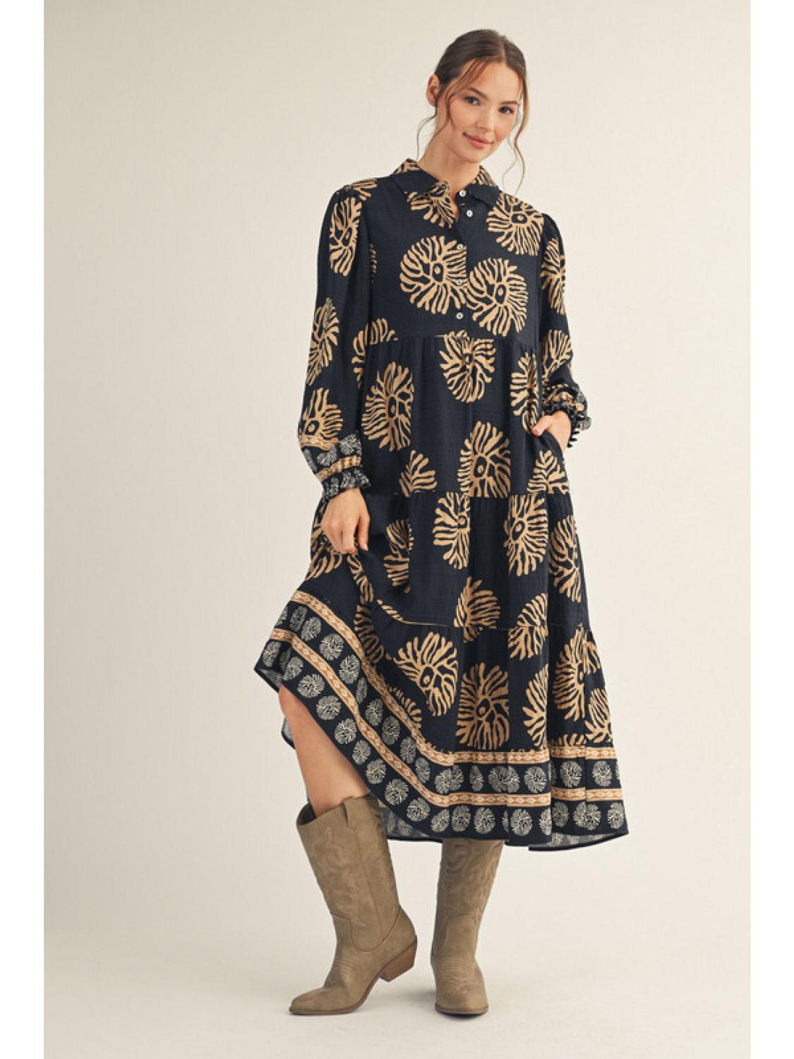 The Isla Golden Dress