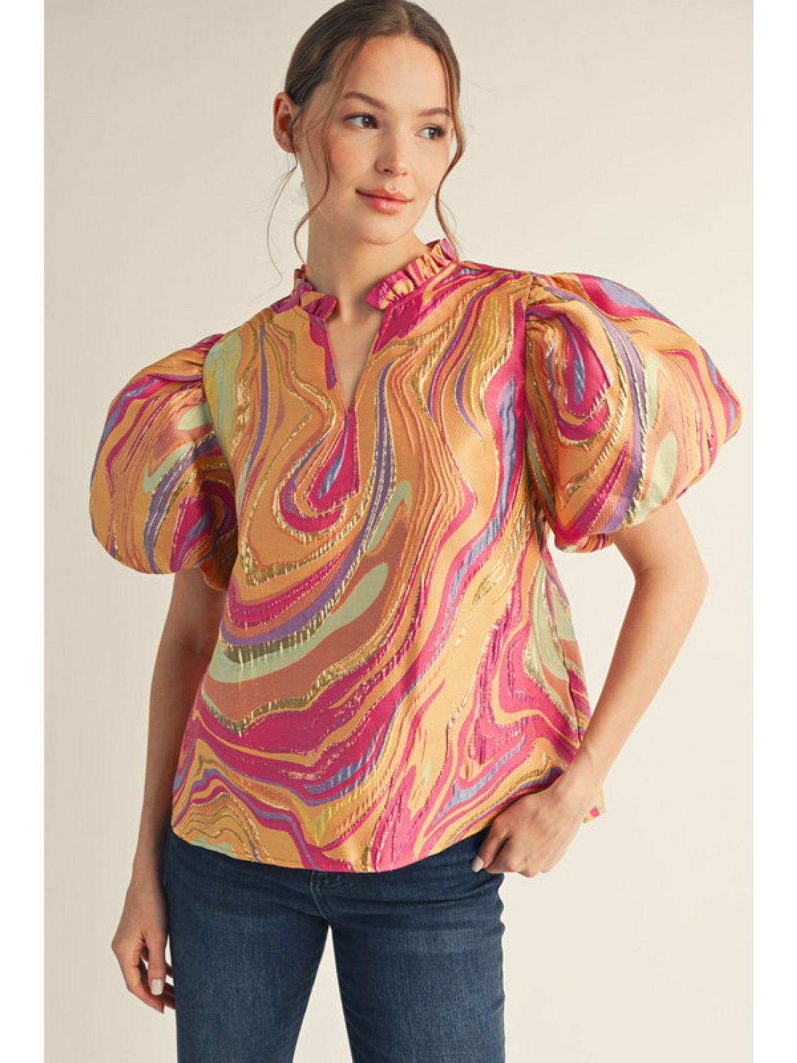 The Solara Swirl Top