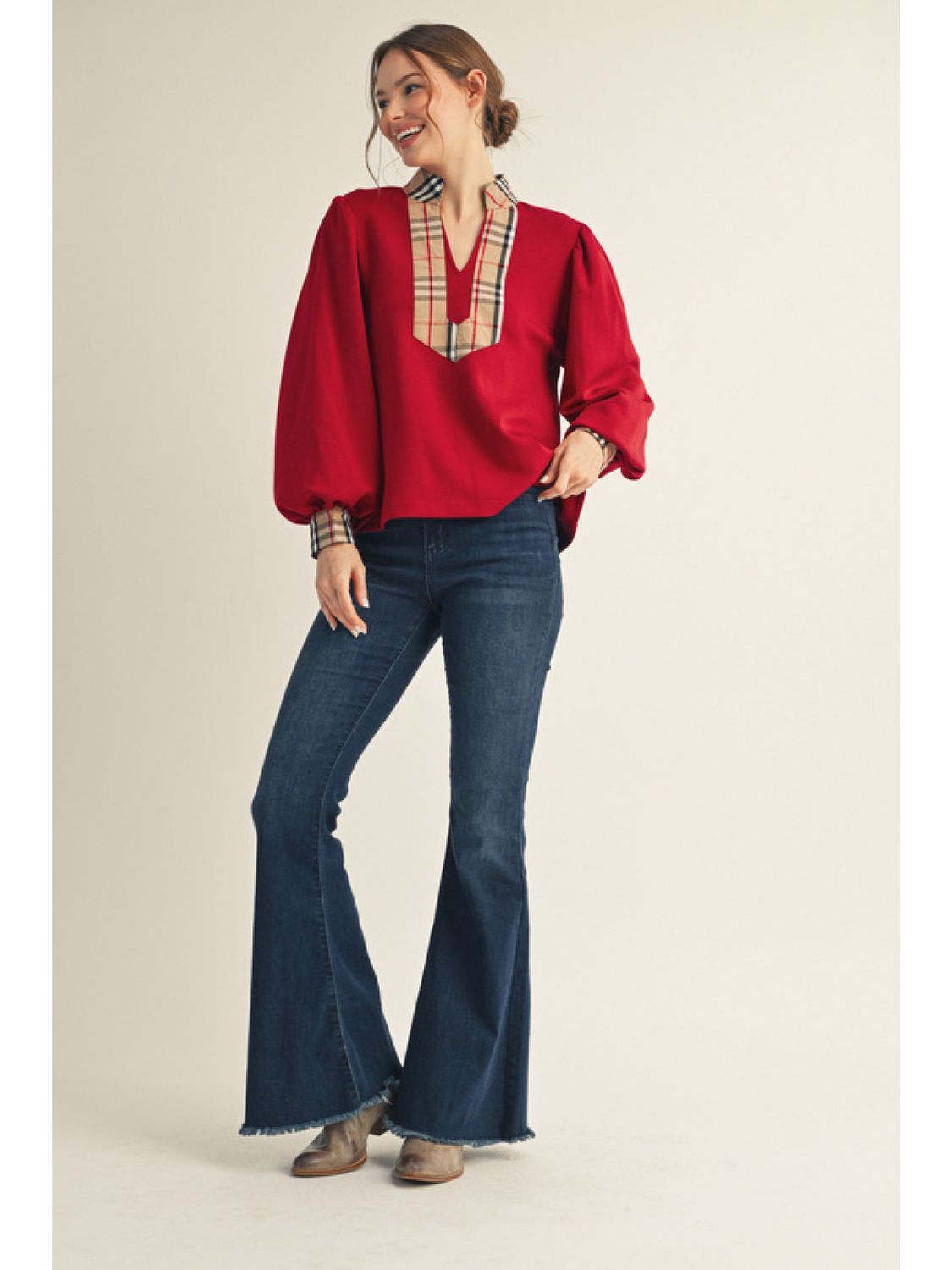 The Cambridge Plaid Blouse