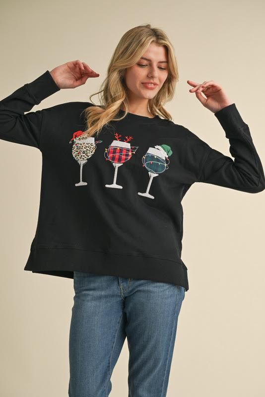 Merry &amp; Bright Sips Pullover