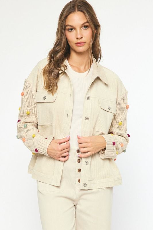 The Pom Pom Corduroy Jacket