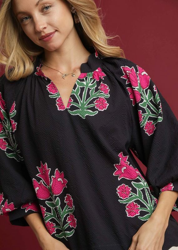The Crimson Petals Top