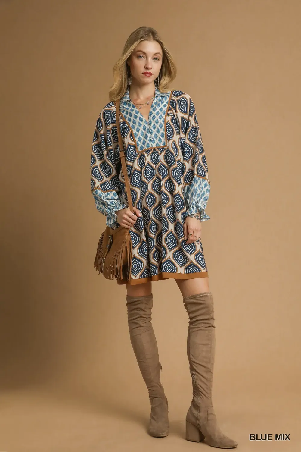 The Indigo Mosaic Dress