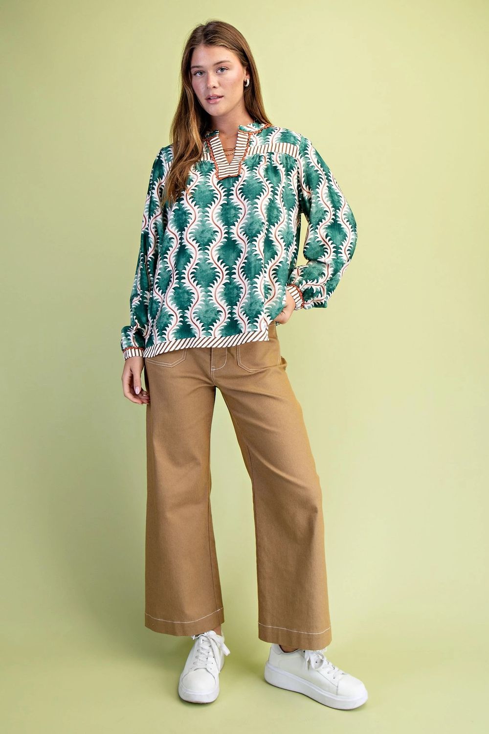 The Emerald Wave Blouse