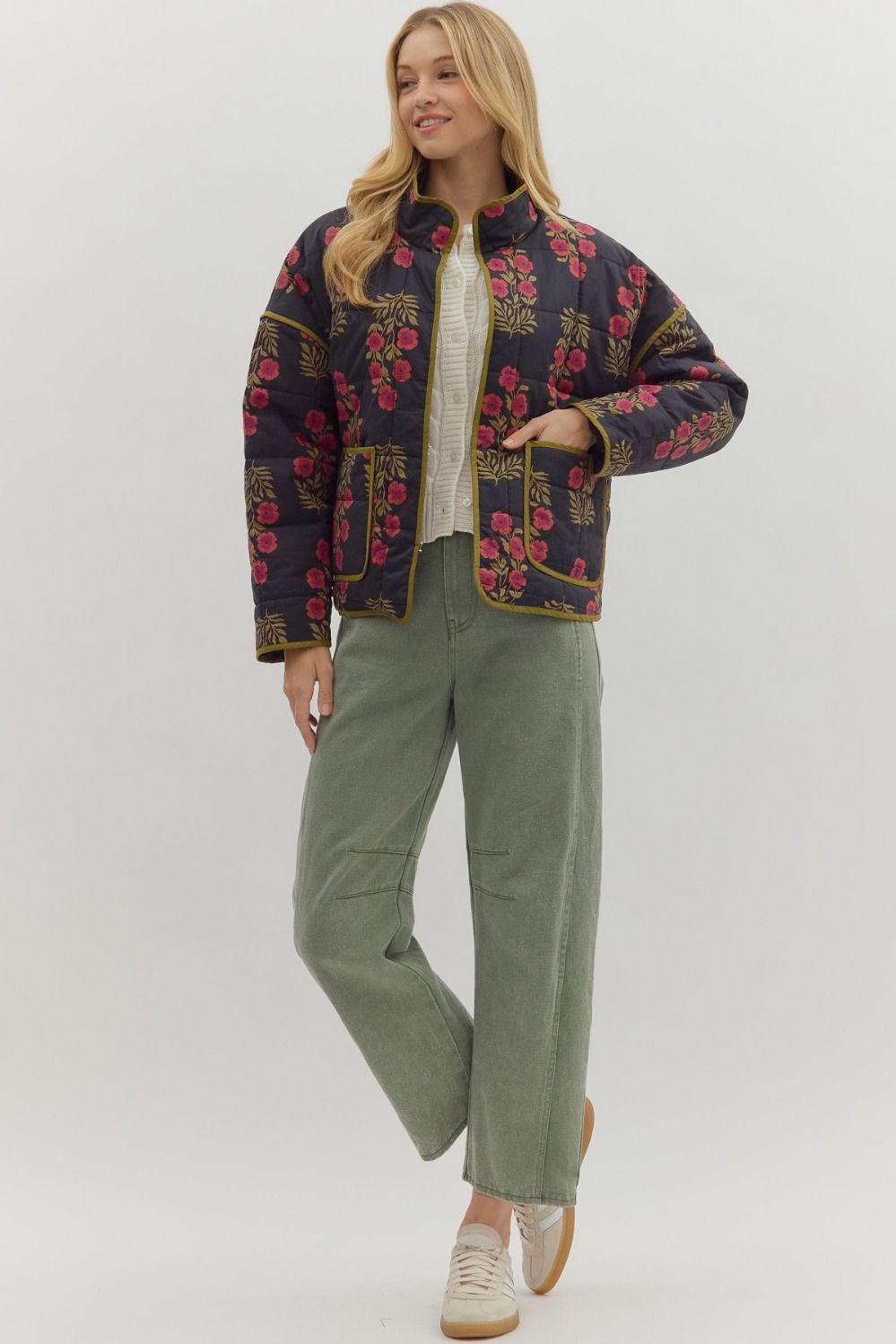 The Wildflower Whispers Quilted Jacket