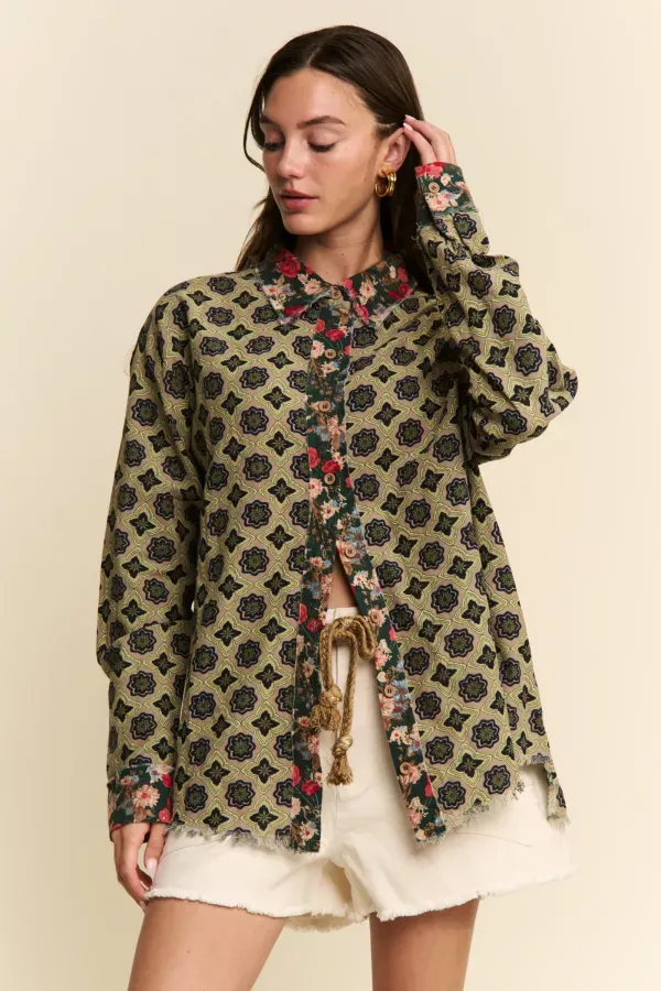 The Blooming Mosaic Top The Blooming Mosaic Top