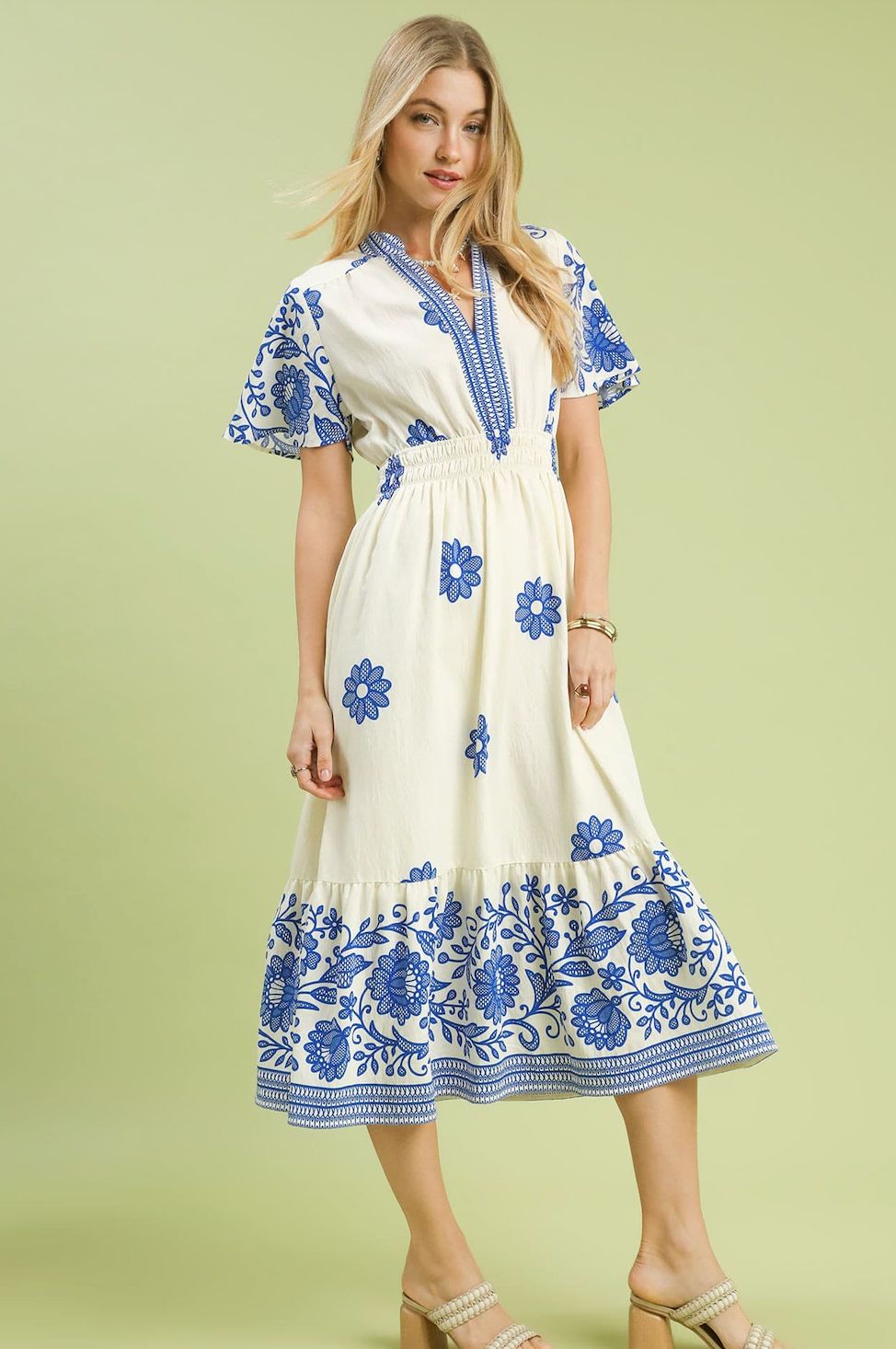 The Blue Willow Midi Dress