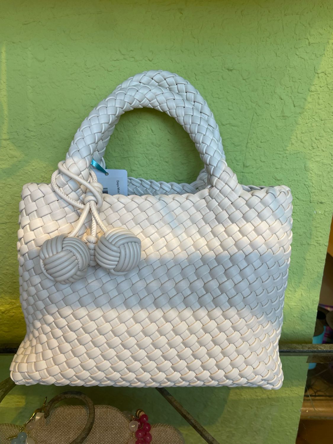 Daya Mini Woven Bag W/Charm