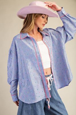 The Cotton Candy Stripe Button Down