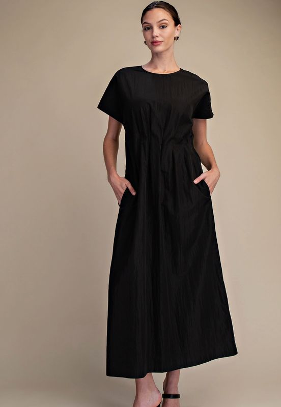 The Classic Noir Midi Dress The Classic Noir Midi Dress