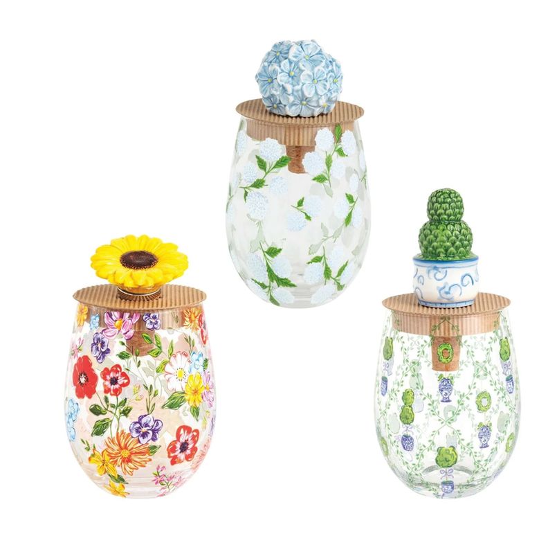 Flower Steamless Wine Glass