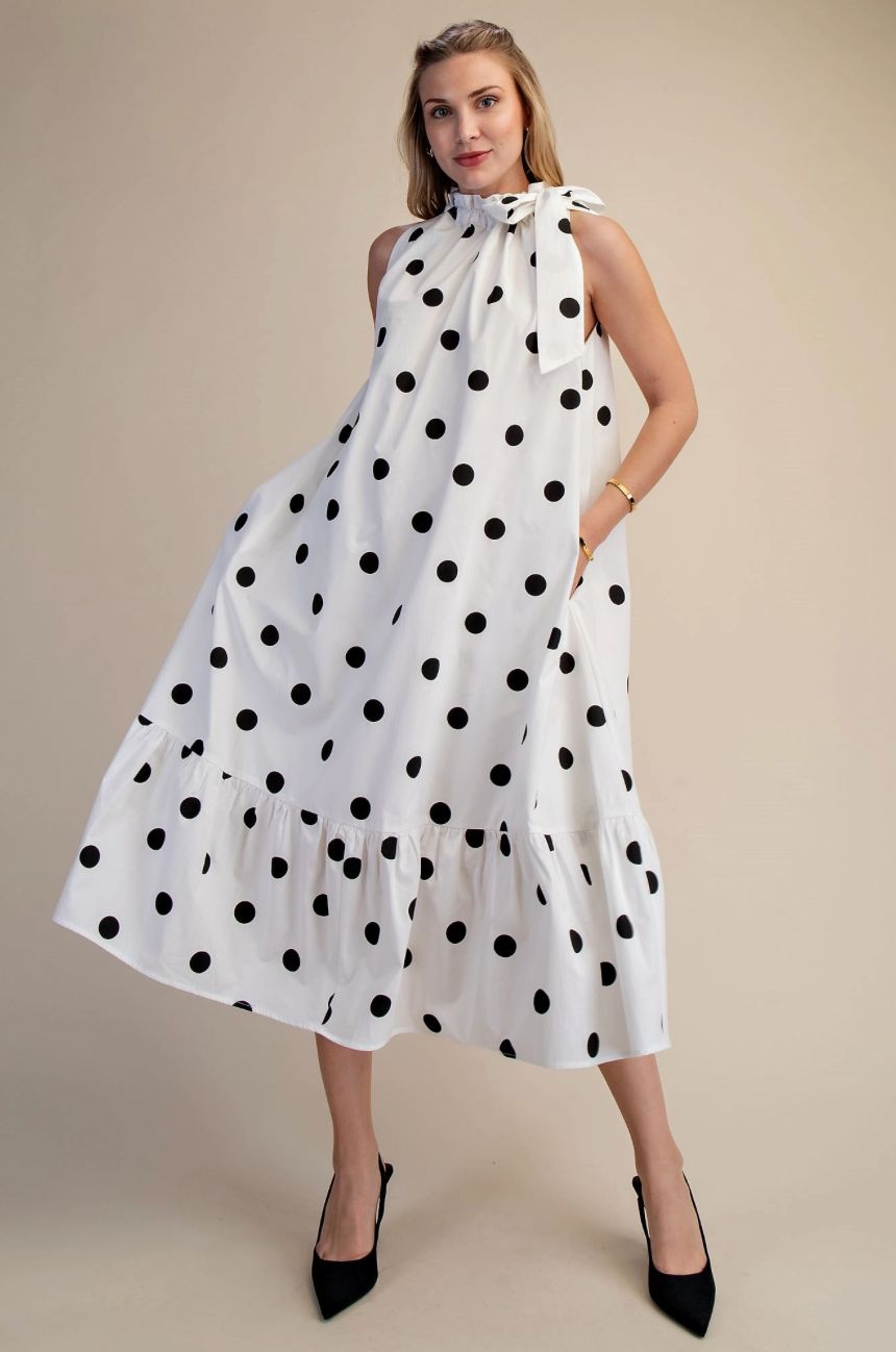The Monroe Polka Dot Midi Dress The Monroe Polka Dot Midi Dress