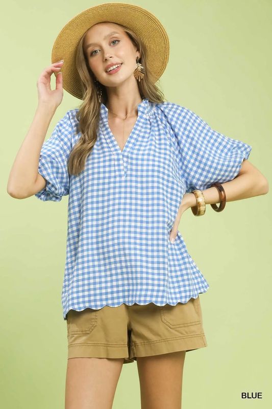 The Sunny Days Gingham Top