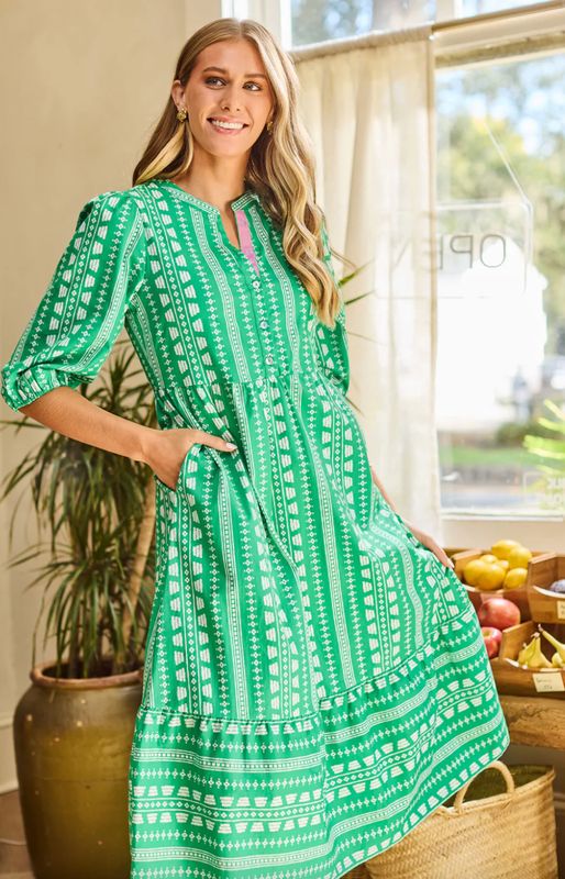 The Riley Green Dress